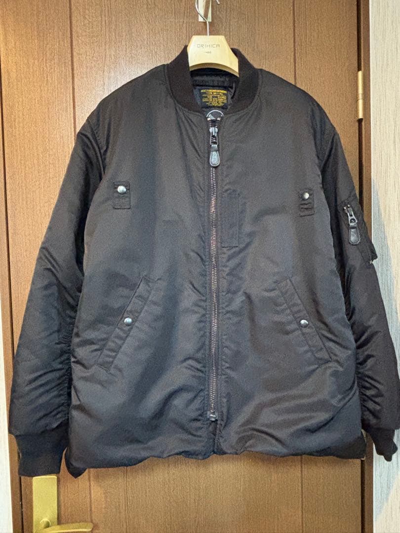 z*r様 WAIPERワイパーMA-1 ALL黒XLフライトジャケット 美USE