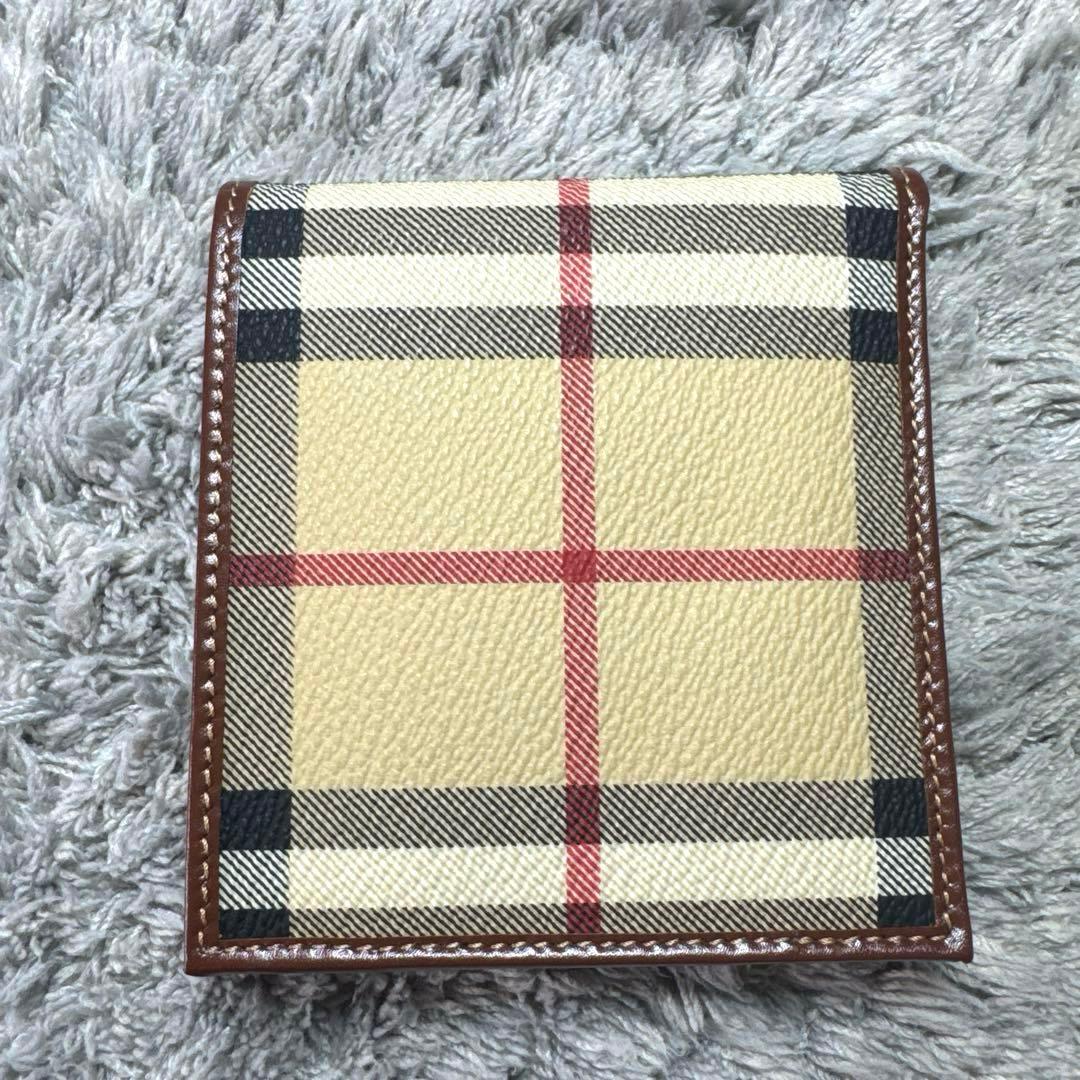 【未使用】BURBERRY バーバリー 二つ折り財布 ノバチェック ユニセックス