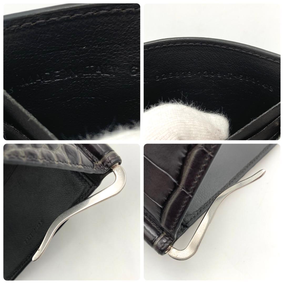 ふーた✨BALENCIAGA エブリデイ マネークリップ 財布 本革クロコ