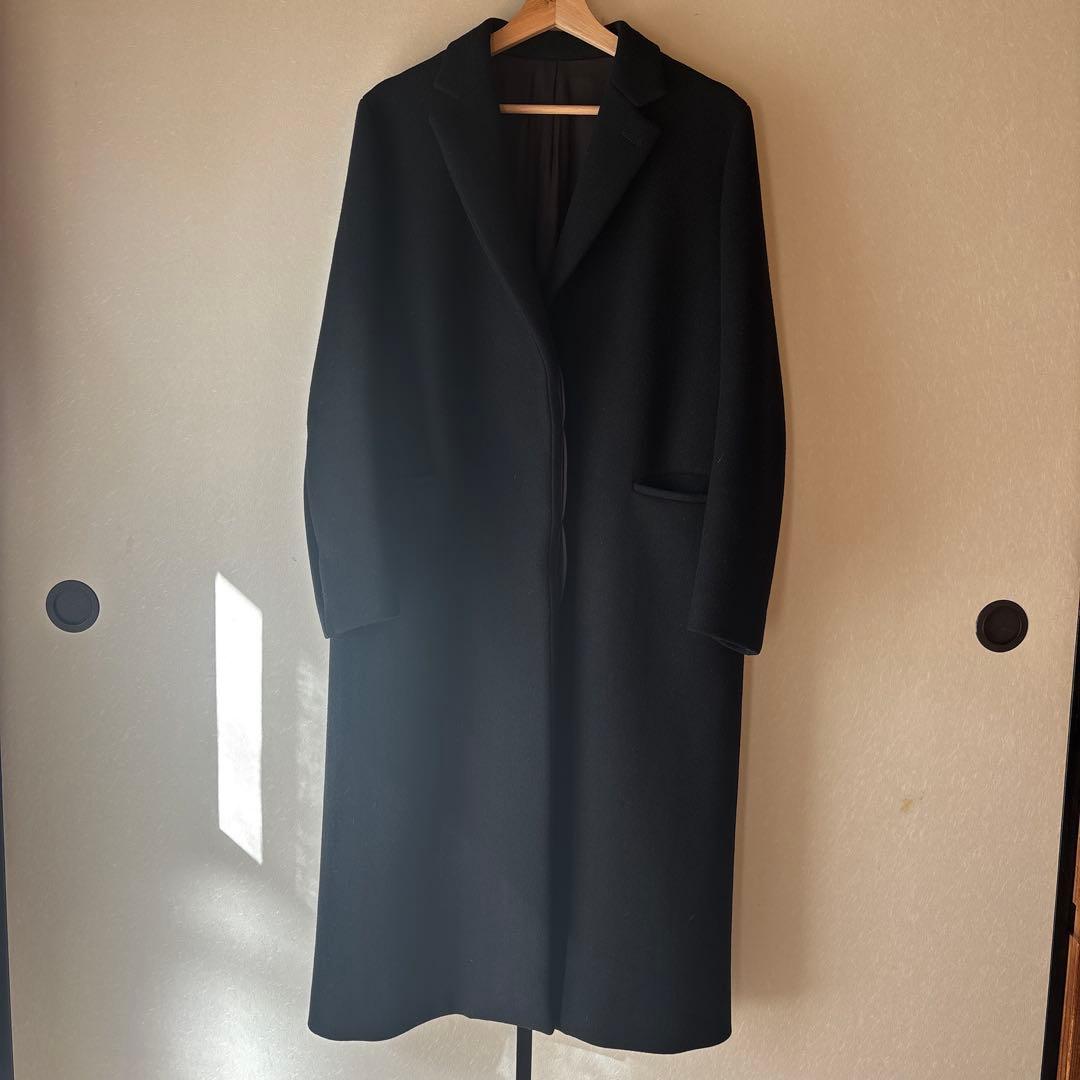【美品】YLÈVE イレーヴ　チェスターコート 黒