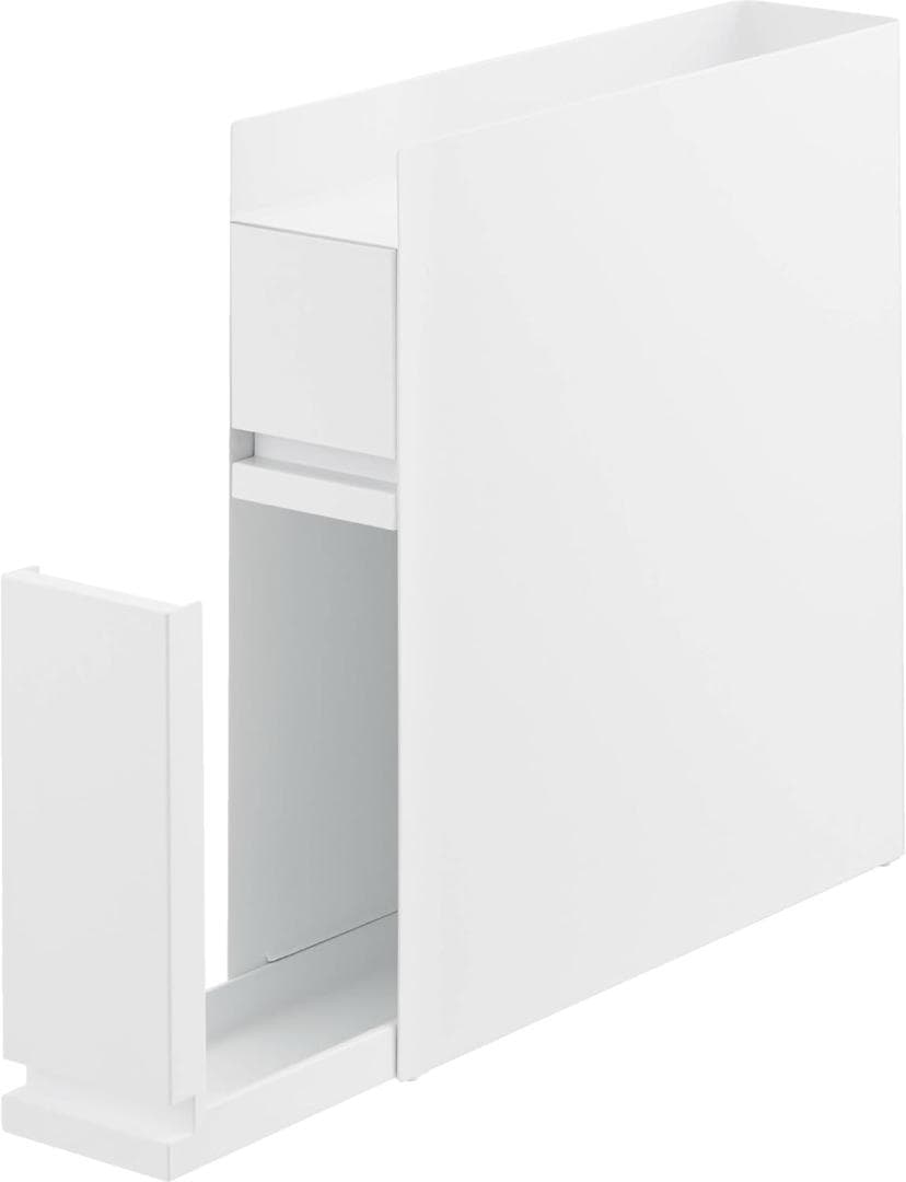 tower 隠せる調味料ラック 2段 引き出し式 白 山崎実業【完成品・新品】