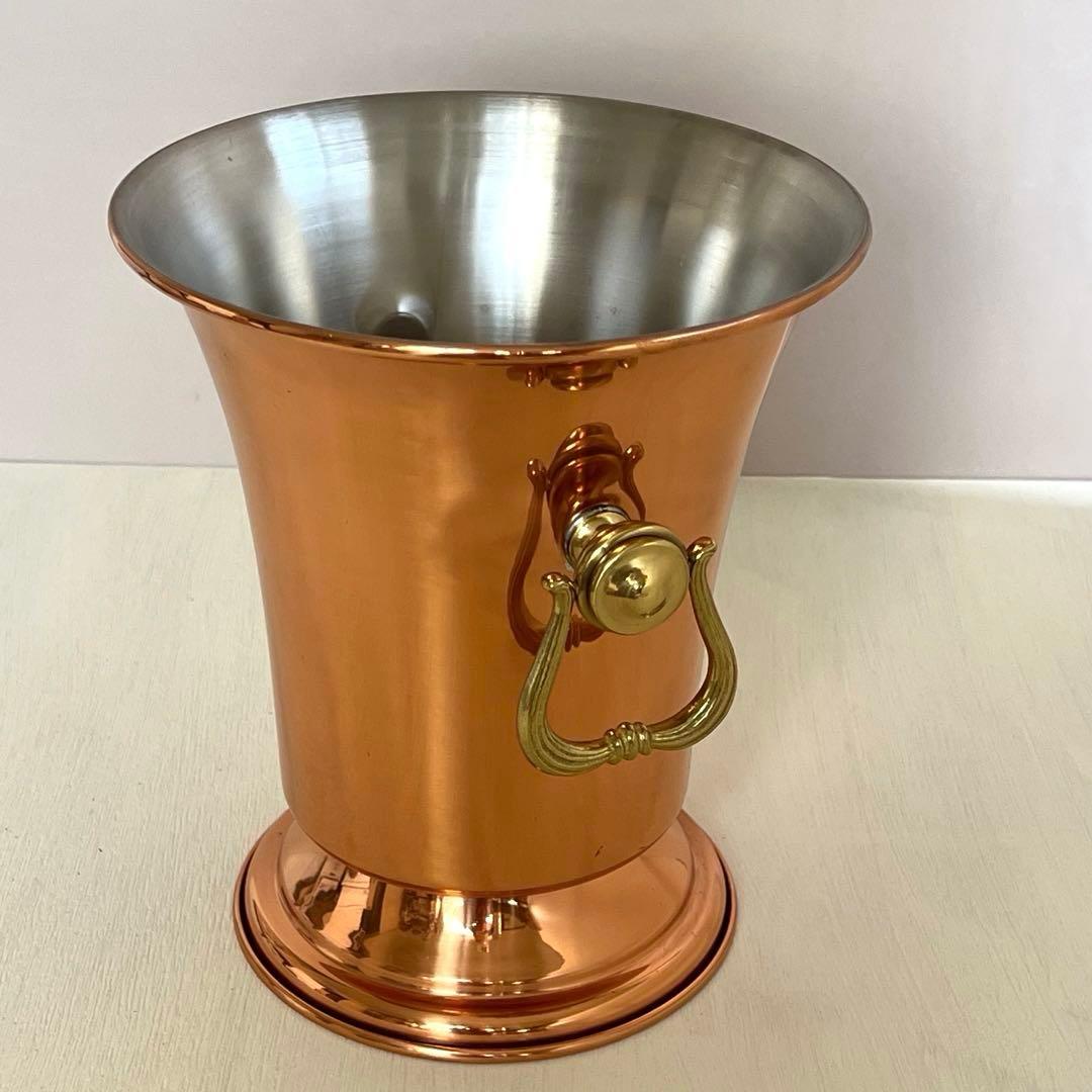 新光金属 銅製 スタンド付ワインクーラー