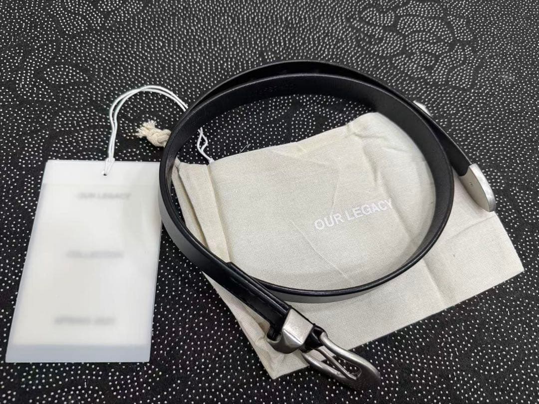 OUR LEGACY アワーレガシー ベルト ブラック 90CM