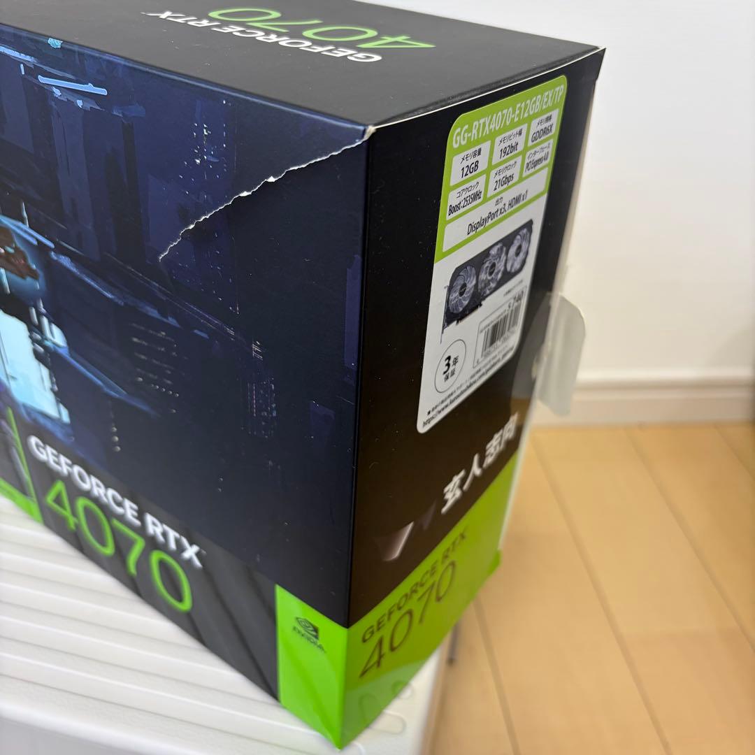 最終値下げ　RTX4070 玄人志向 GALAKURO