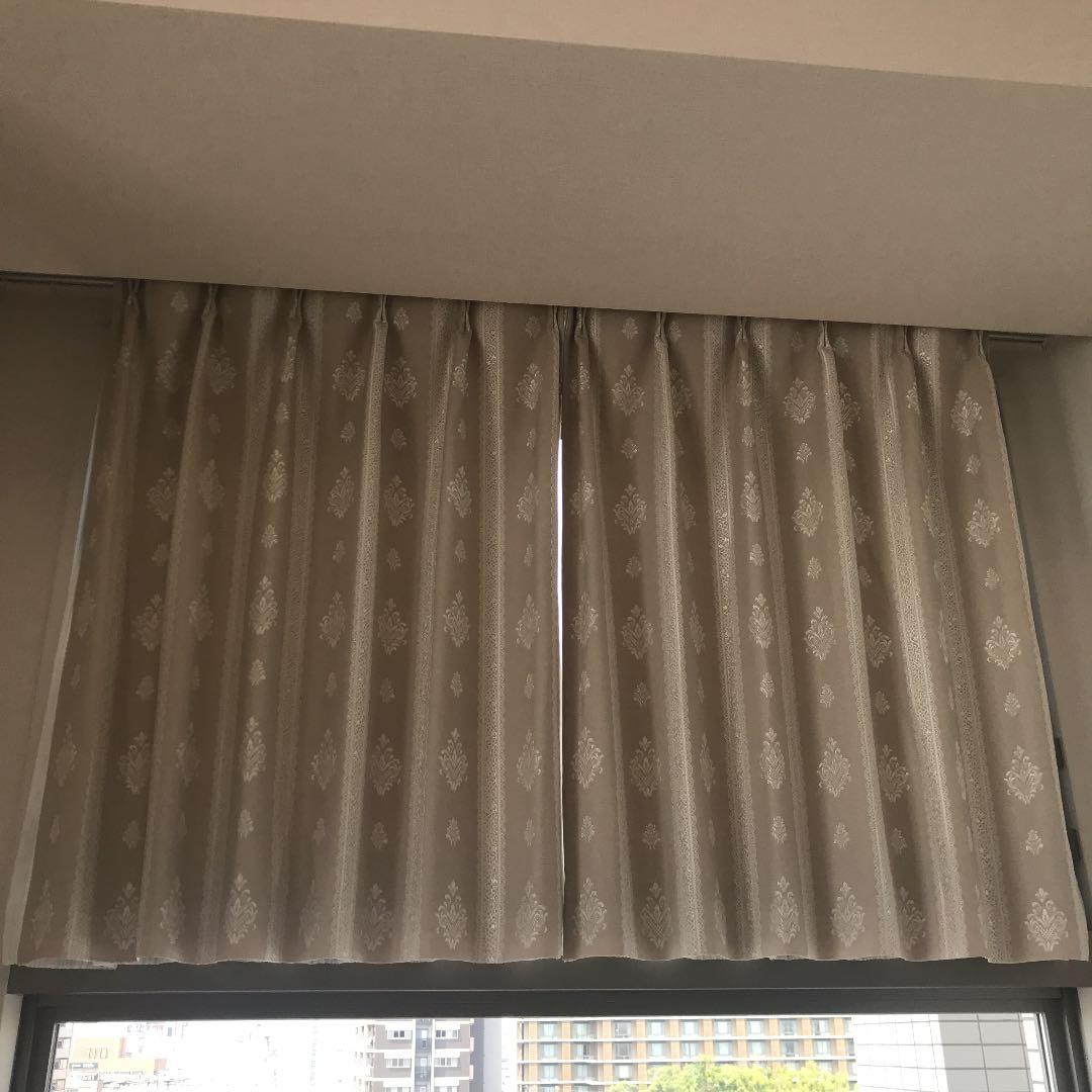 【4枚組】カーテン+カーテンレース