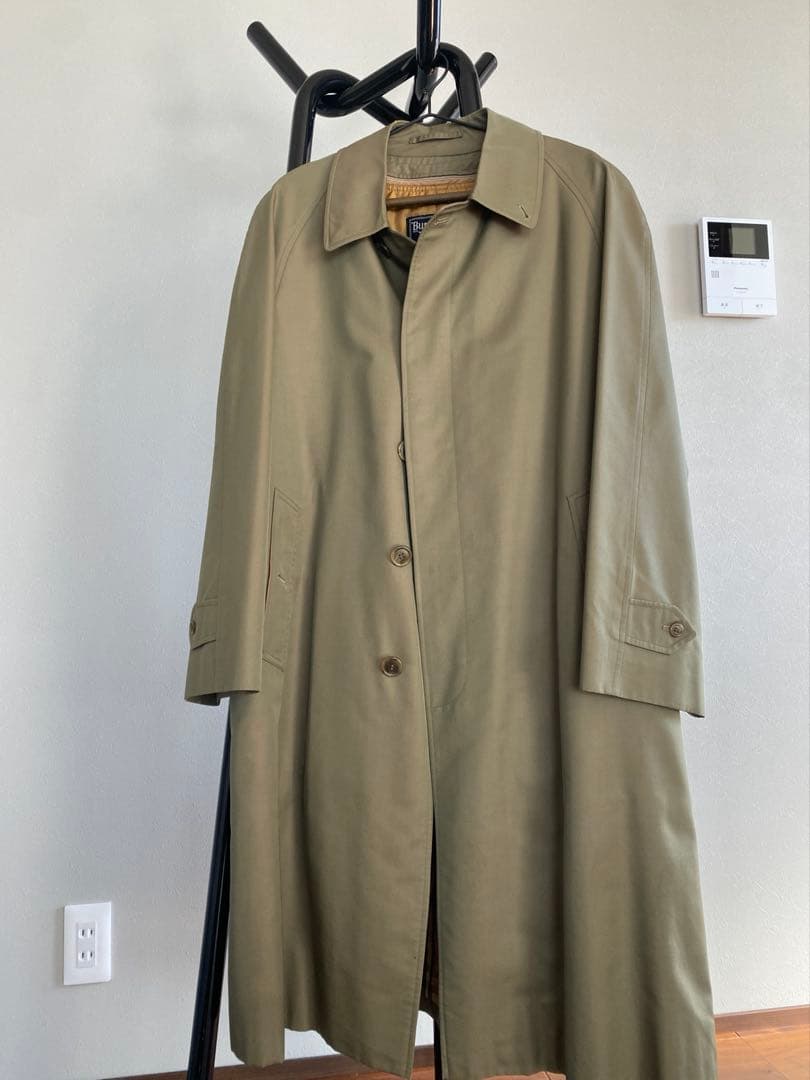 美品　バーバリー　burburry ステンカラーコート　玉虫色