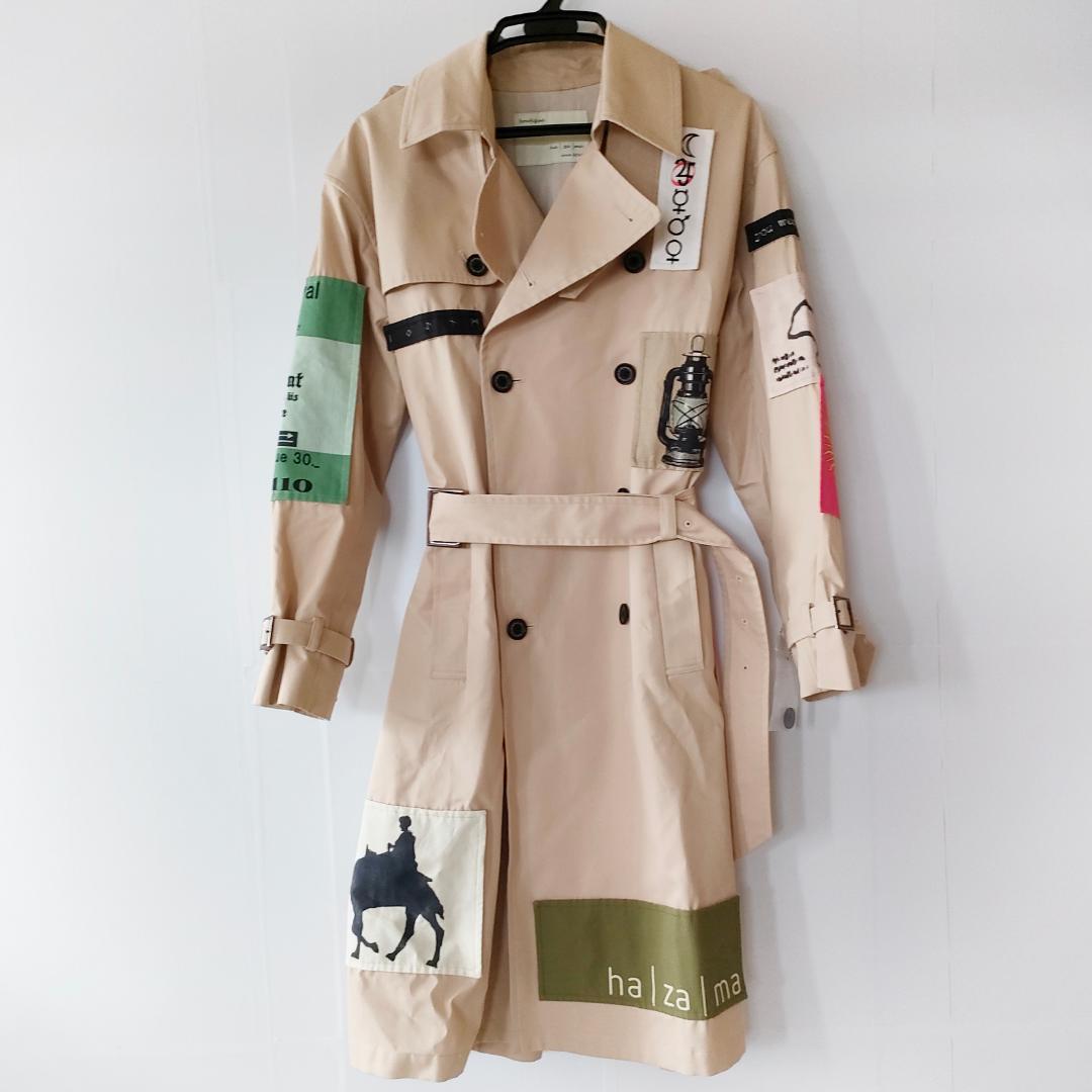ハザマ ha|za|ma hazama 祈跡的軌跡のトレンチコート 　メンズ