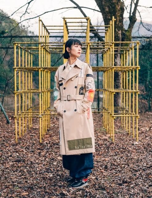 ハザマ ha|za|ma hazama 祈跡的軌跡のトレンチコート 　メンズ