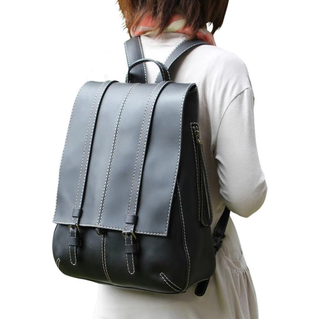 美品✨革バッグ 創 sou レザー リュック ヌメ革 日本製 高級 牛革 正規品