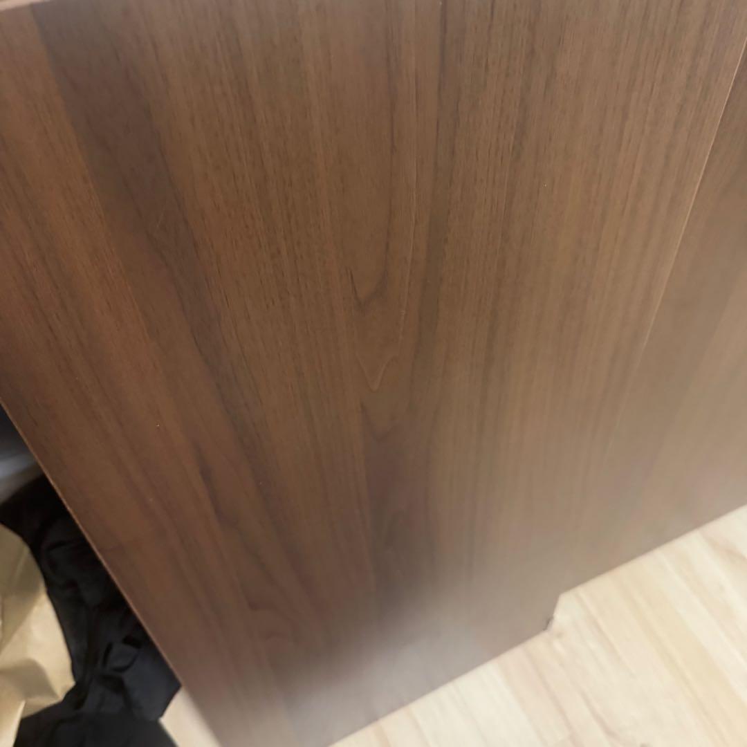 ステンレスユニットシェルフ　追加棚　ウォールナット材