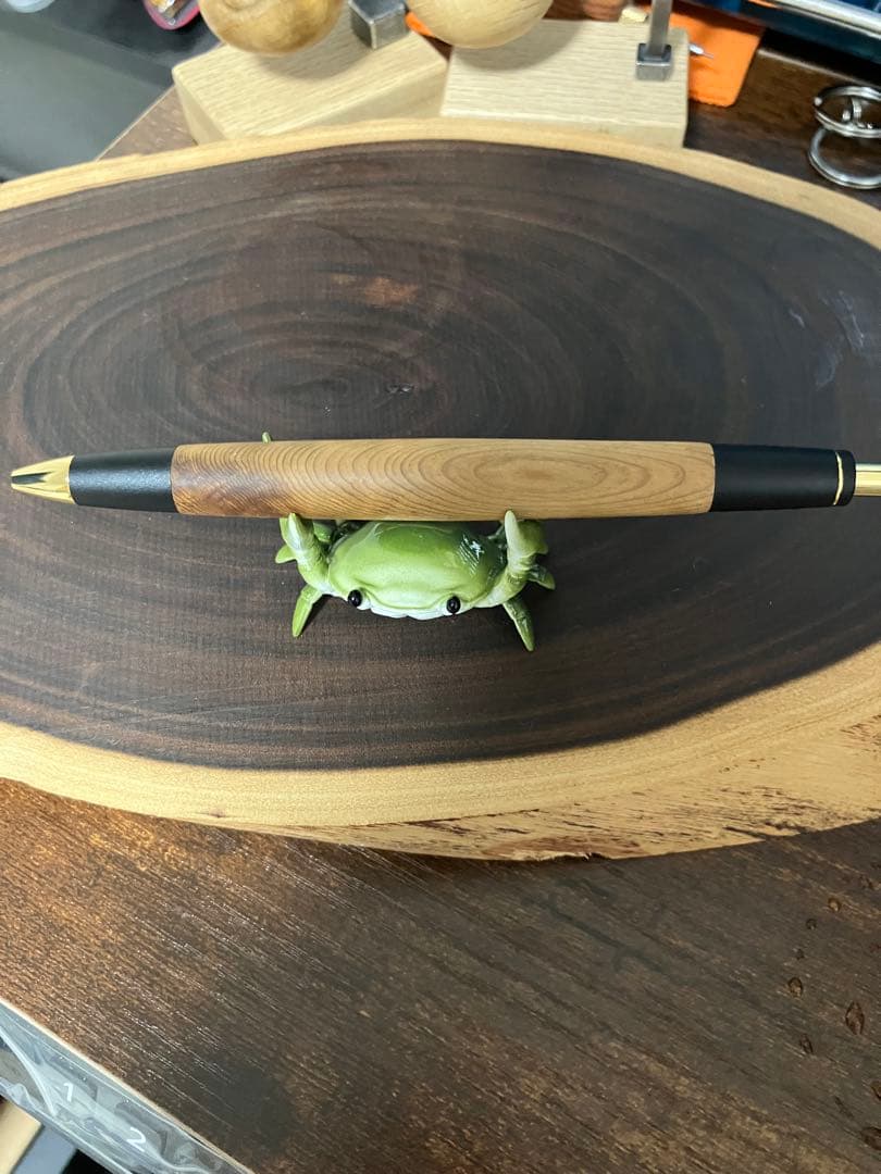 屋久杉工房京 無垢 光明瘤 ボールペン 2本セット