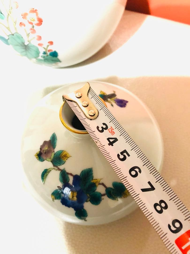 希少品 九谷靑郊 九谷堂 花瓶2セット 完全美品