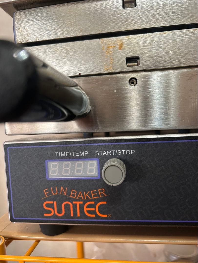 中古 ベビーカステラ焼機 丸型Suntec MSP-100-DX