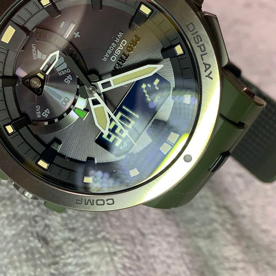 時計 CASIO PROTREK PWR-7000 Military Green