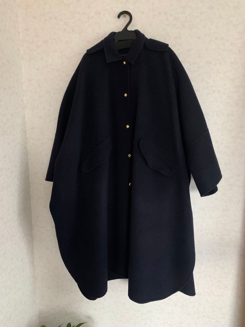 週末SALE Drawer ドゥロワー ウールケヌキポンチョコート 38