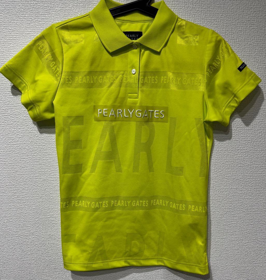 パーリーゲイツ レディース 半袖 ポロシャツPGボーダーロゴジャガード 新品
