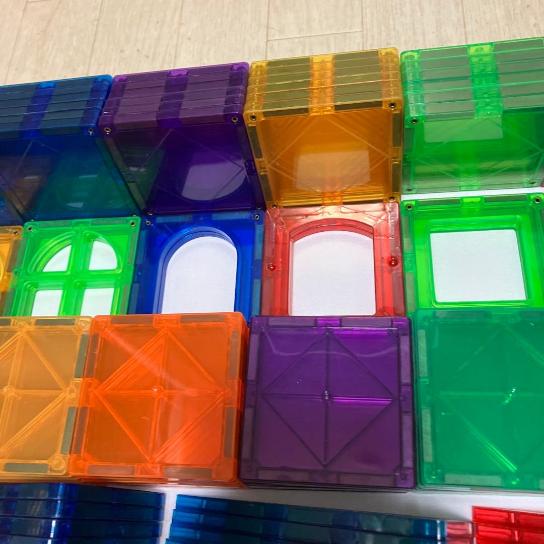 マグネットブロック　ピタゴラス互換　マグビルド　172枚と車