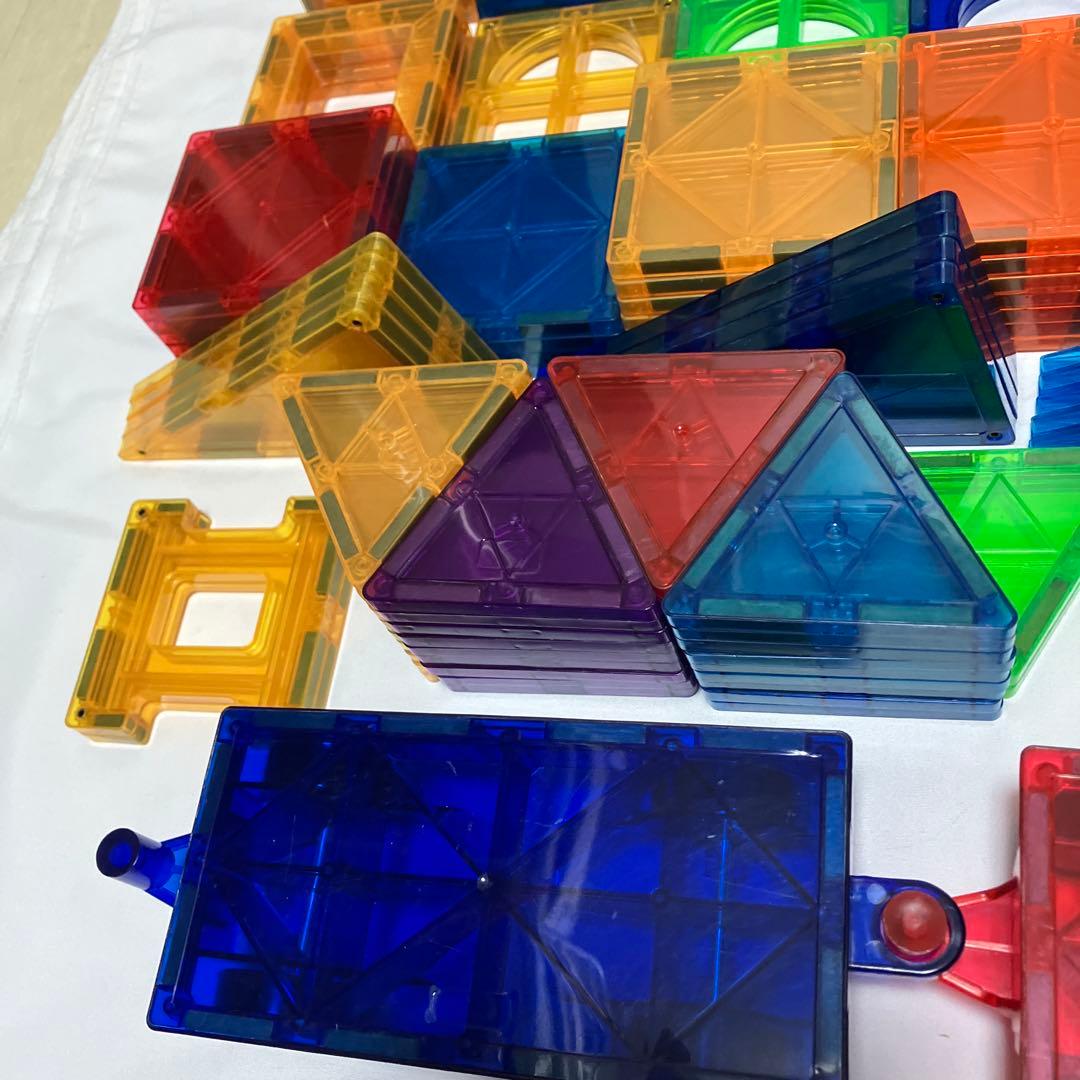 マグネットブロック　ピタゴラス互換　マグビルド　172枚と車