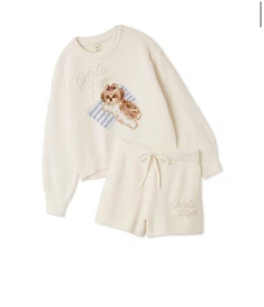 ジェラートピケ　ONLINE限定シーズージャガードプルオーバー＆ショートパンツ