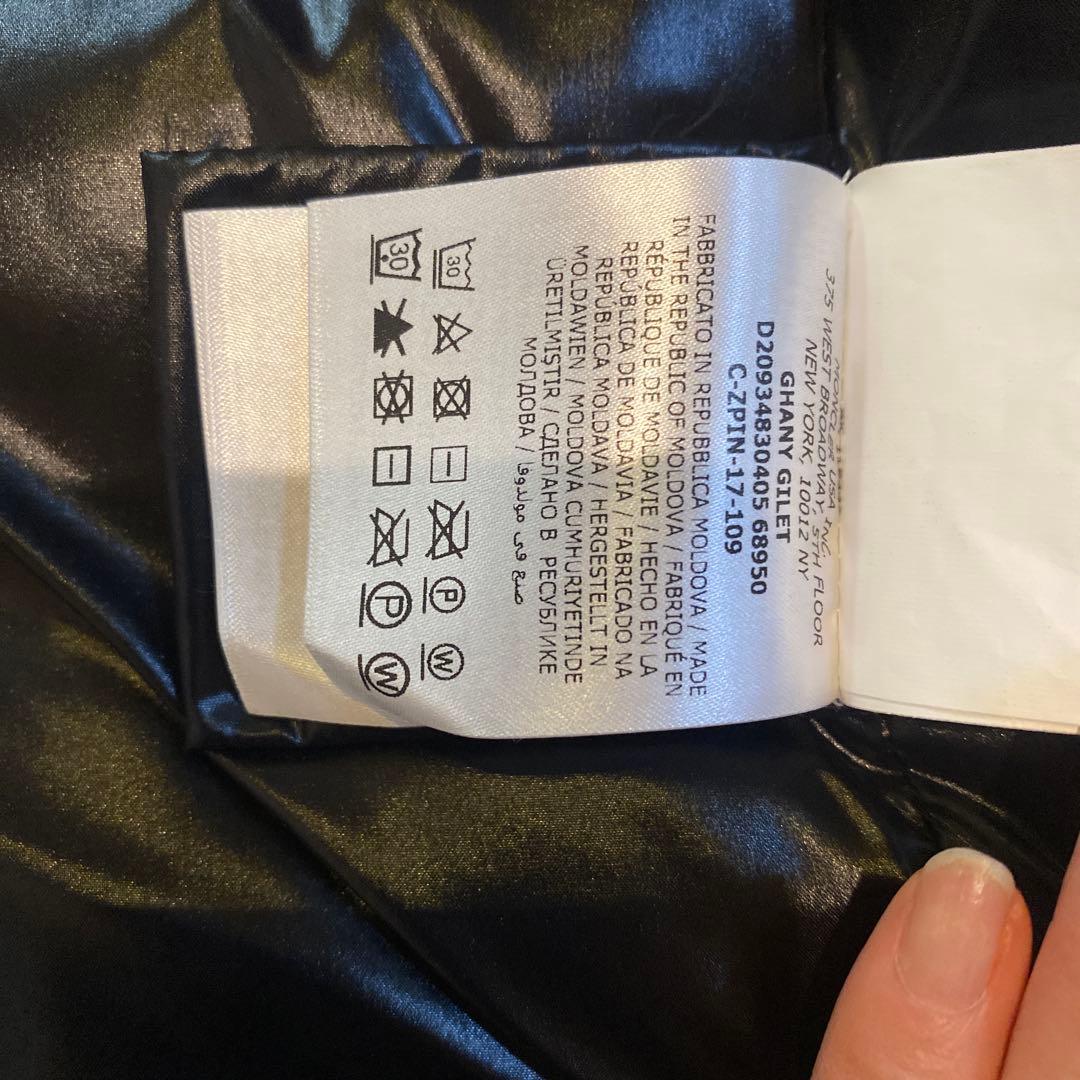 モンクレール　ダウンベスト 0 サイズ　ブラック