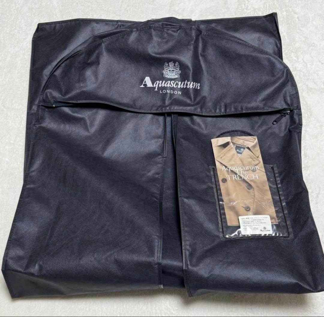 ❤️アクアスキュータムトレンチコート　ライナーライトブルー表記サイズ10