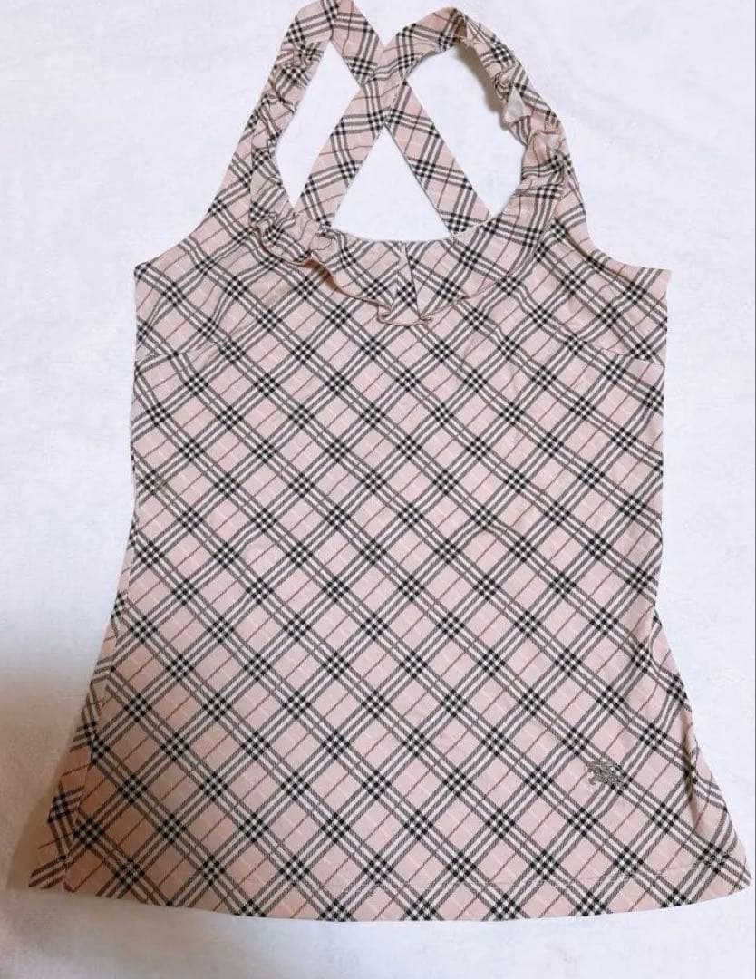 BURBERRY Blue Label チェック柄キャミソール 38