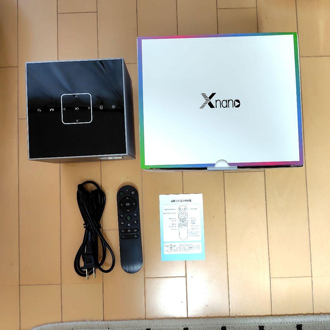 XNANO プロジェクター 小型 家庭用 電動フォーカス 1080P 4K対応