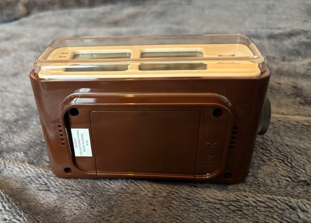 BRUNO 目覚まし時計 茶色 廃盤品