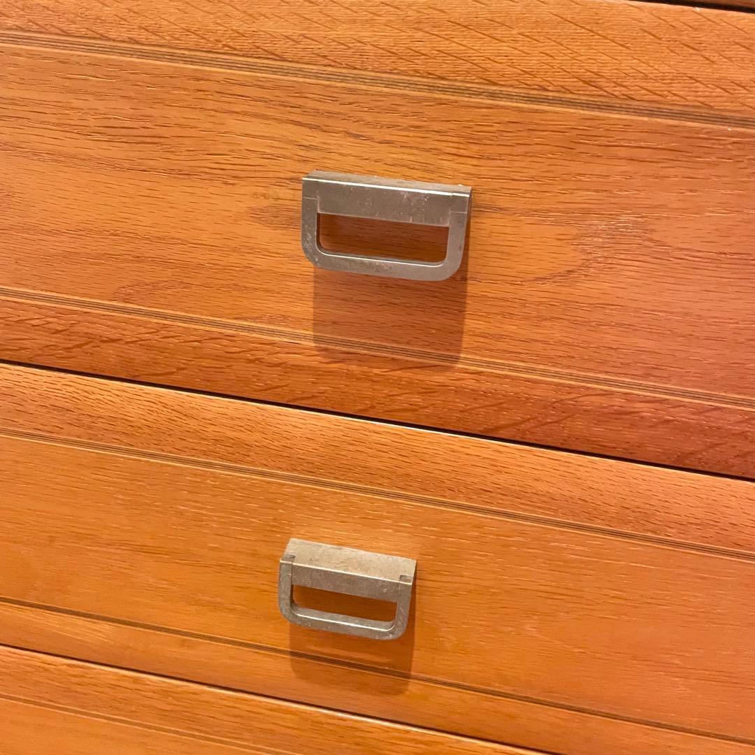 希少　カリモク　４段チェスト　タンス　引き出し サイドチェスト　ヴィンテージ