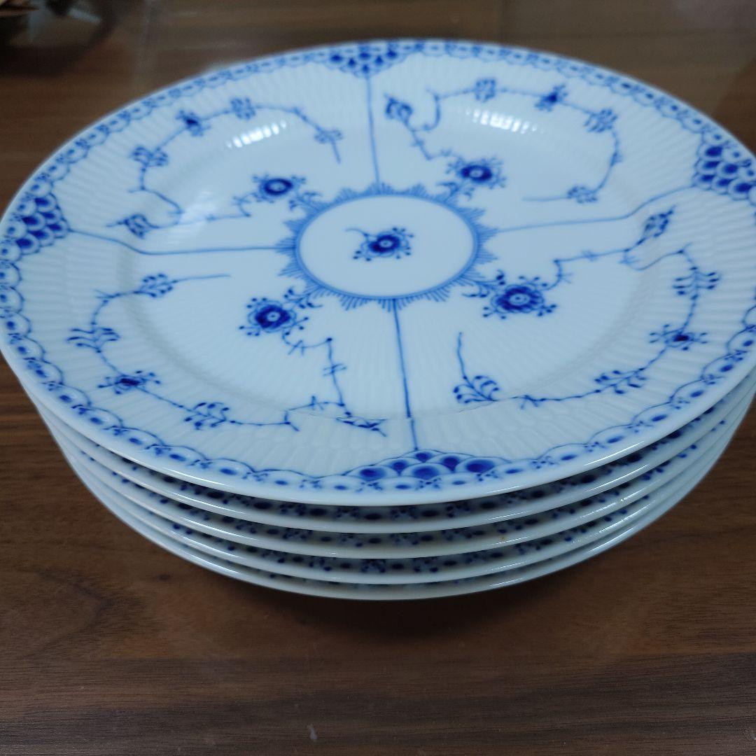 【5枚セット】ロイヤルコペンハーゲン ハーフレース 大皿 28cm