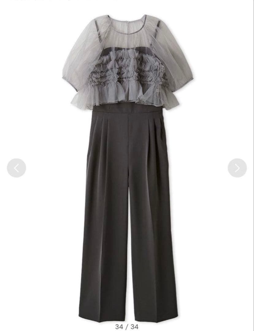 チュールブラウスセットコンビネゾン