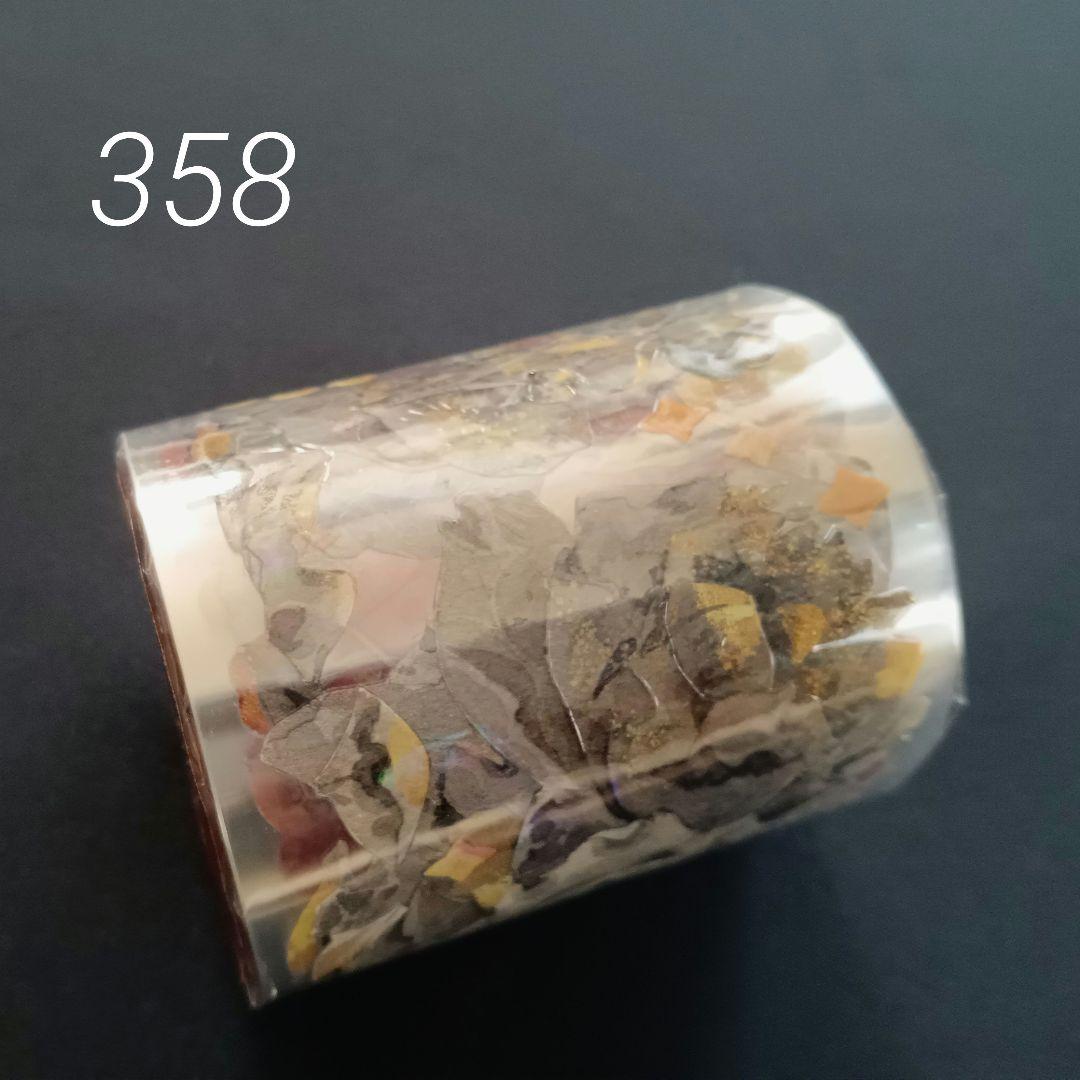 巻売 358★ 海外 マスキングテープ マステ PET 装飾 花 炫彩