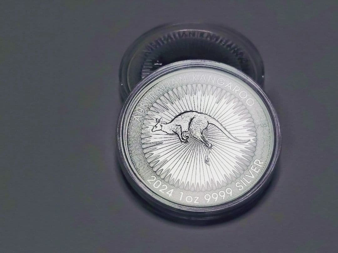 2024オーストラリアンカンガルー1オンス銀貨 ２枚セット　ケース付き
