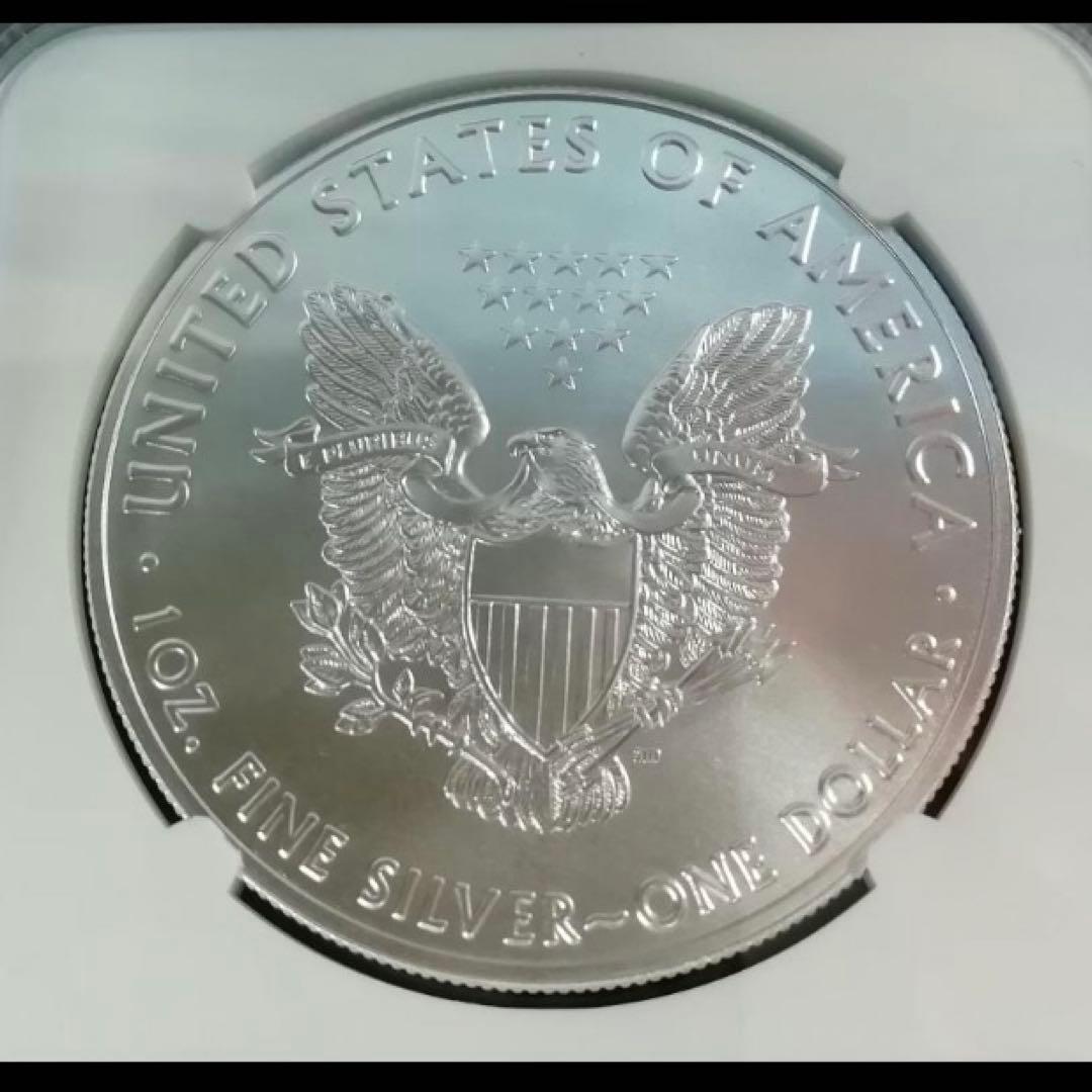【最高鑑定】2021　トランプ 　シルバーイーグル 銀貨 NGC MS70