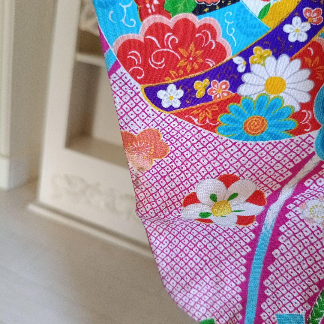 アンティークピンクの着物とキラキラ作り帯セット