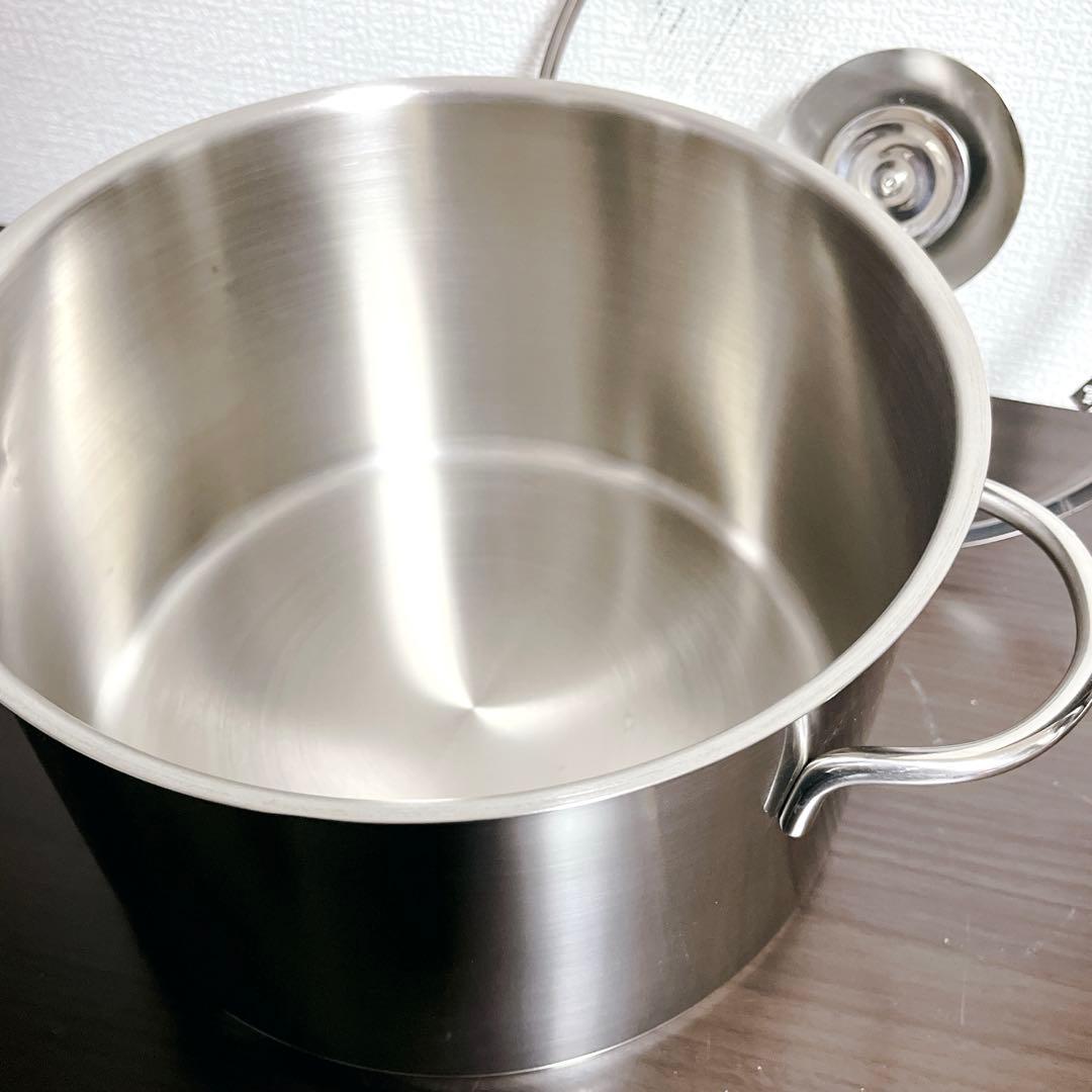 【未使用】フィスラー　ロンドン シチューポット 24cm ガラス蓋付　ドイツ製