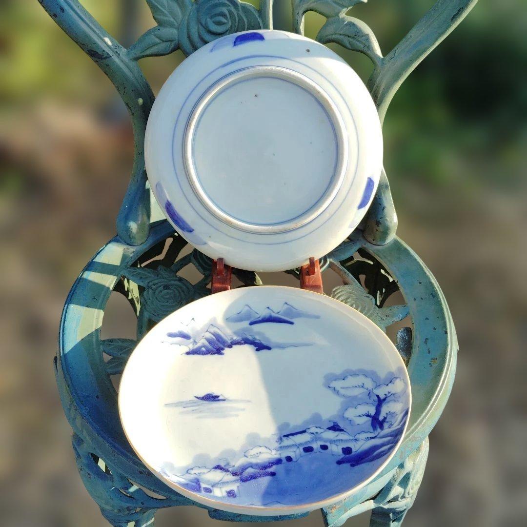 古伊万里染め付け2枚