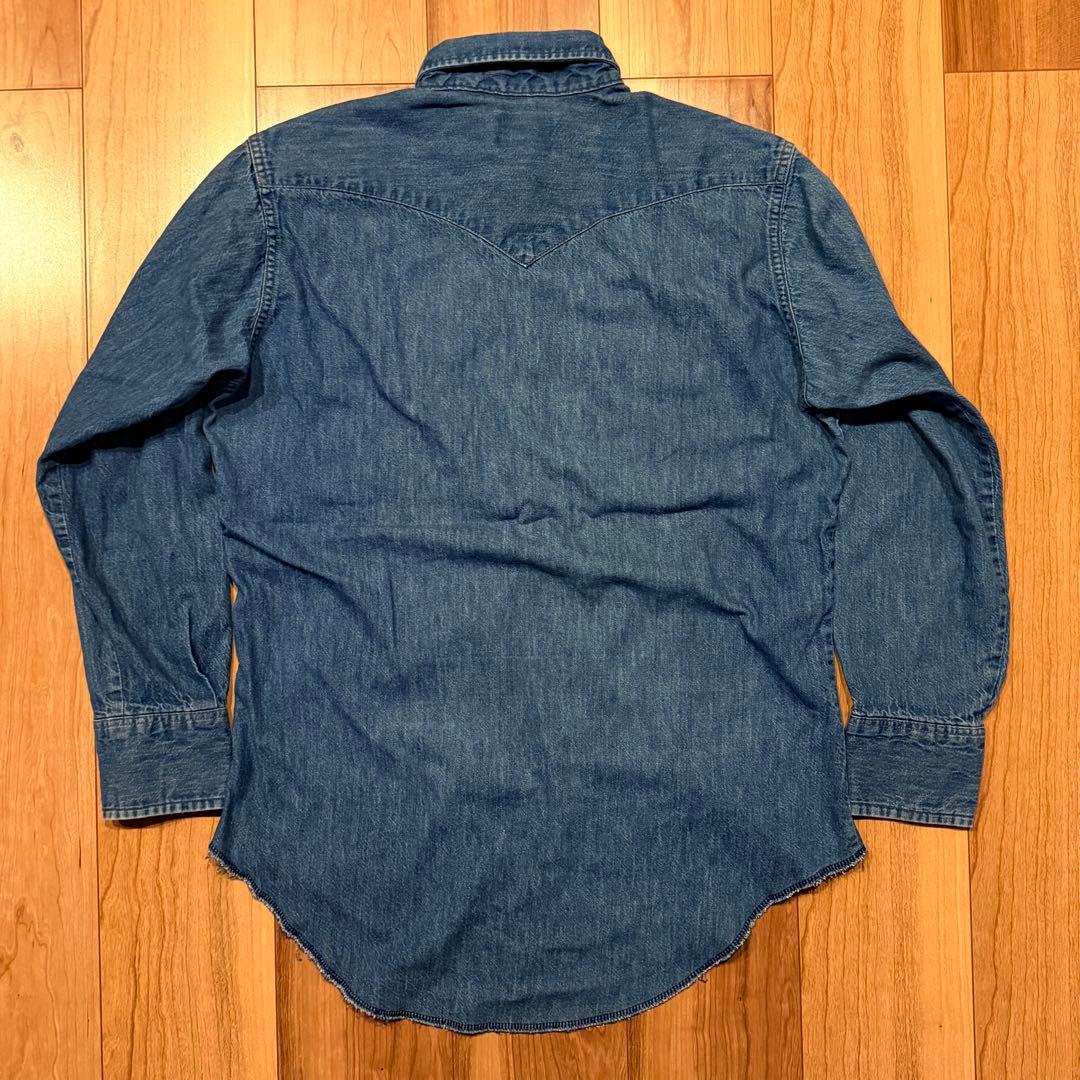 80s USA製 Wrangler 70127MW デニムシャツ ウエスタン