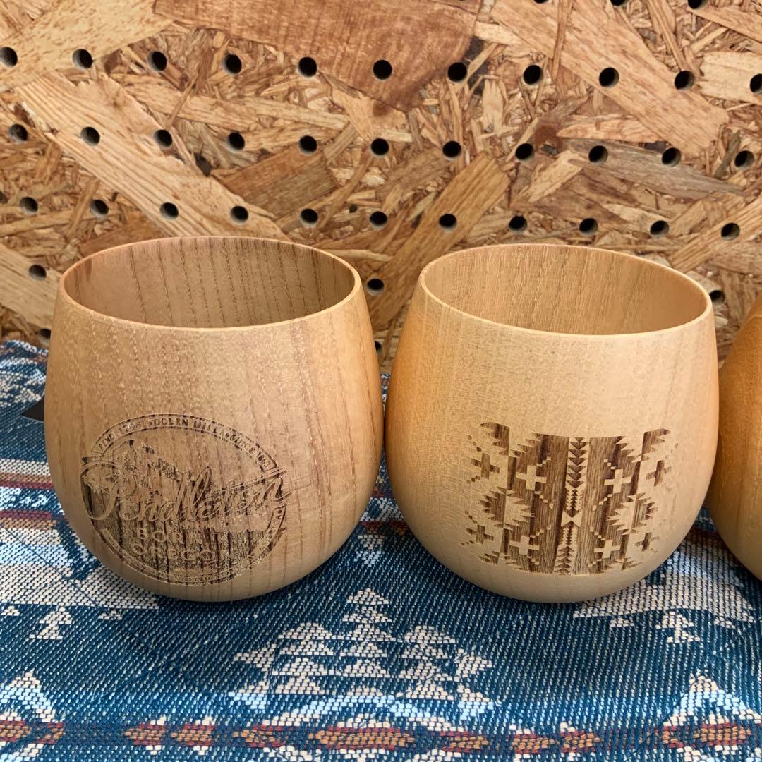 PENDLETON ウッドカップ、ランチョンマットセット