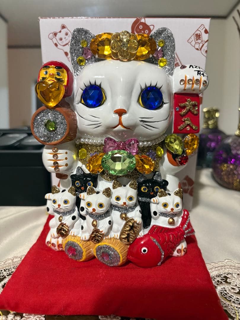 京銀座堂招き猫金運キラキラ可愛い