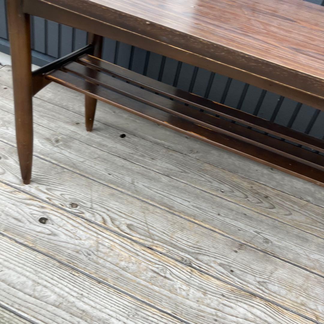 昭和レトロ ミッドセンチュリー 大型コーヒーテーブル センターテーブル カフェ