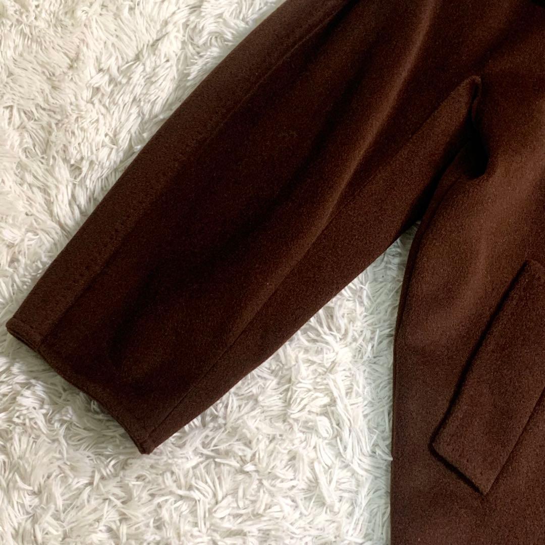 新品タグ付 マックスマーラ クチートアマーノ 白タグ ロングコート カシミヤ L