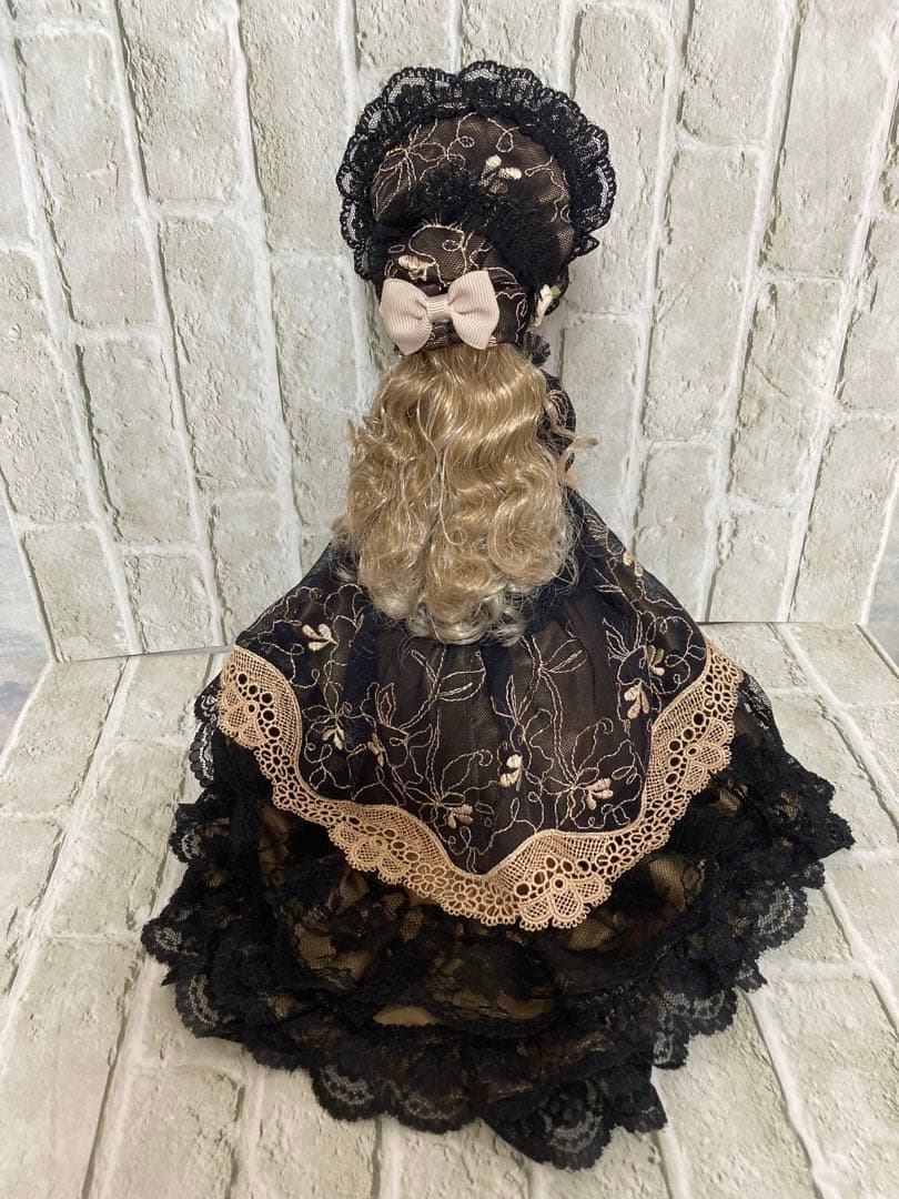 リカちゃんドレス22㎝ドールボンネット付きドレスハンドメイド