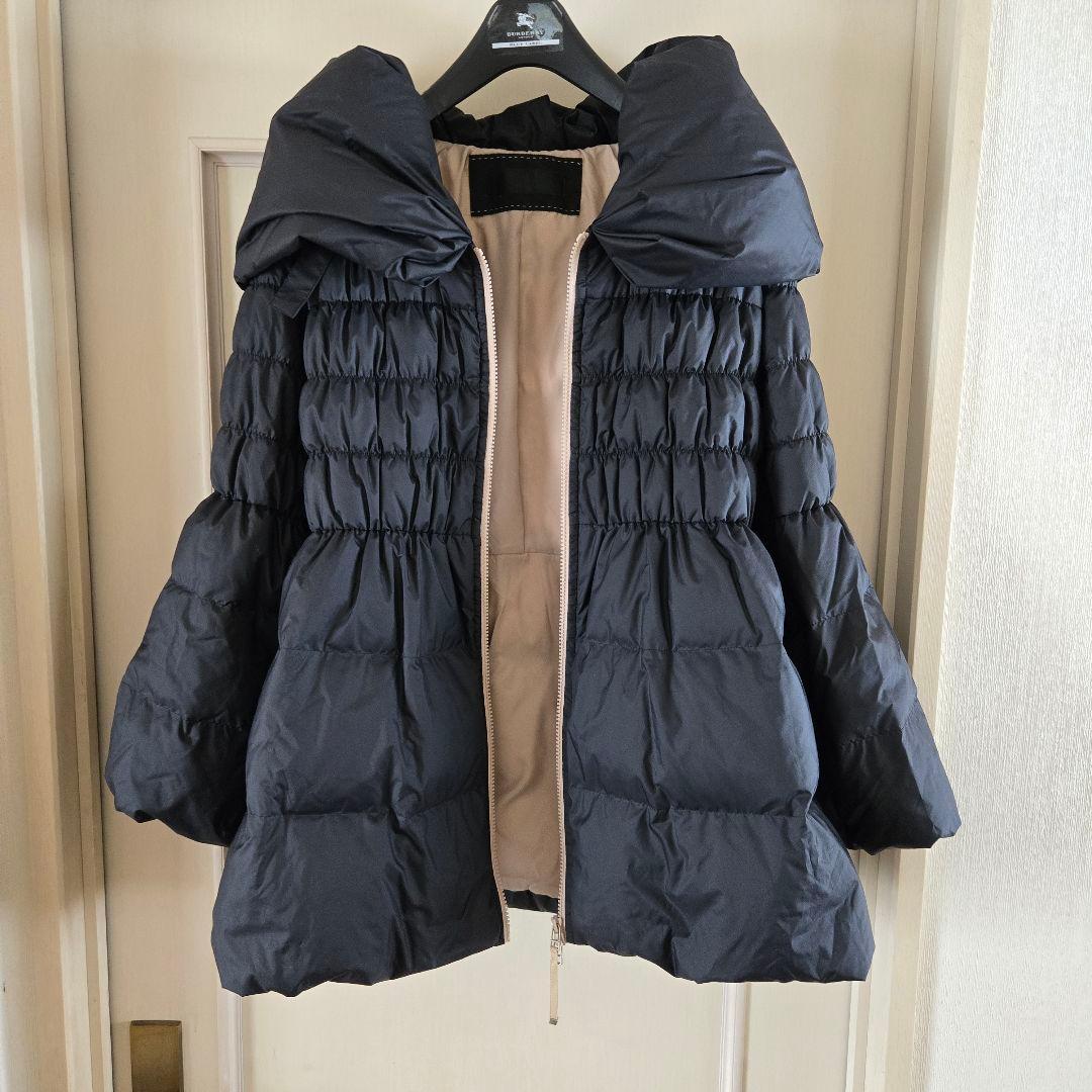 TO BD CHIC 　シャーリングミドル丈ダウンコート