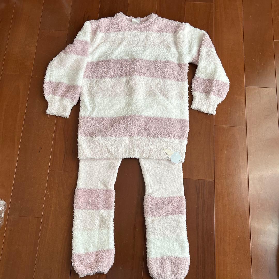 ジェラートピケ　フワフワストライプルームウェアセット