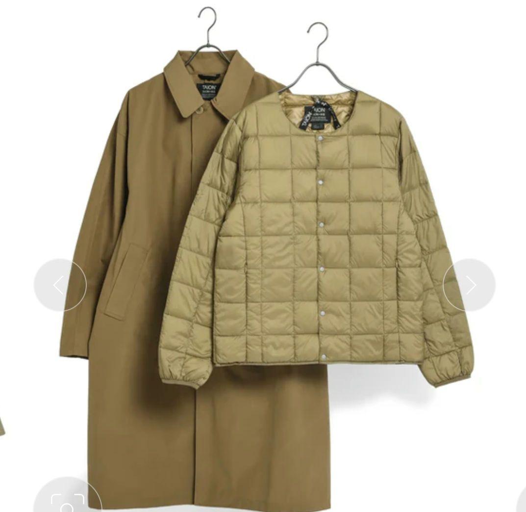 TAION CR バルカラーコート＋ダウンジャケット