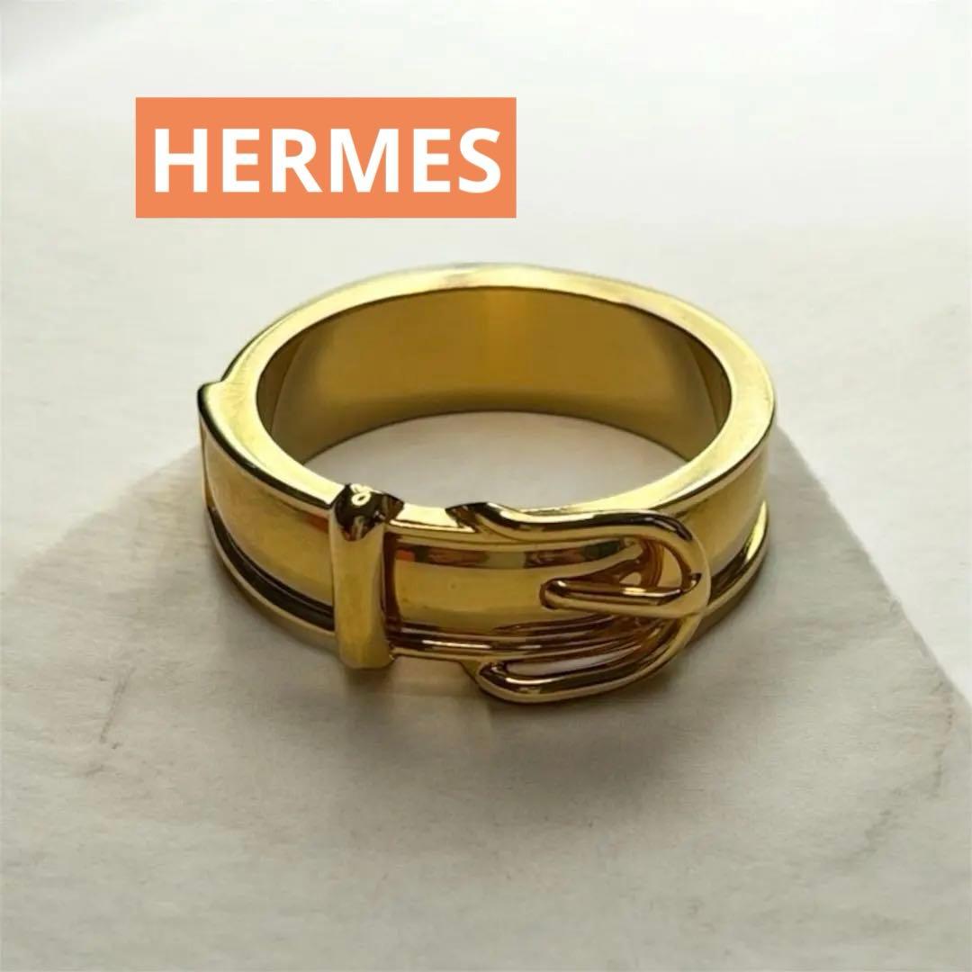 《エルメス　スカーフリング》HERMES バックルデザイン　スカーフリング