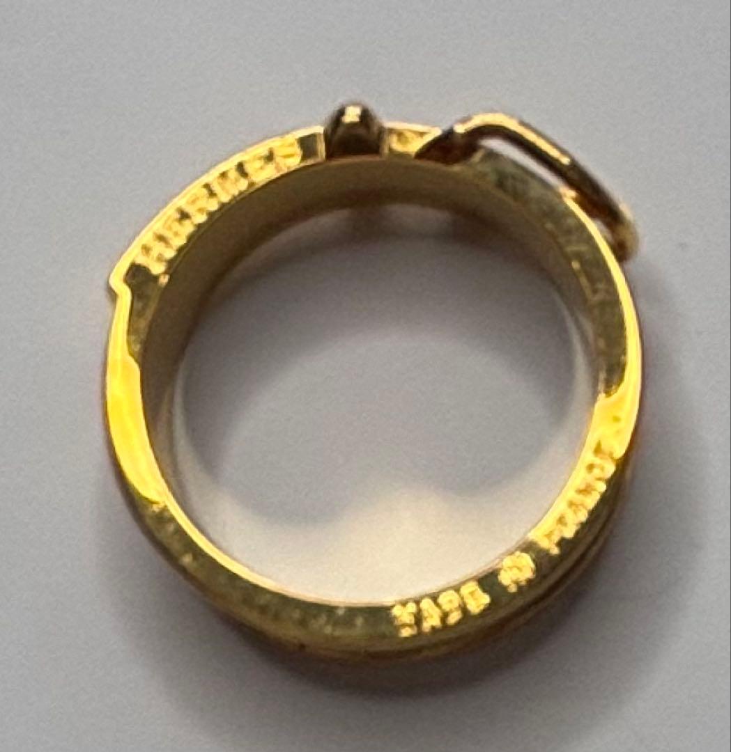 《エルメス　スカーフリング》HERMES バックルデザイン　スカーフリング