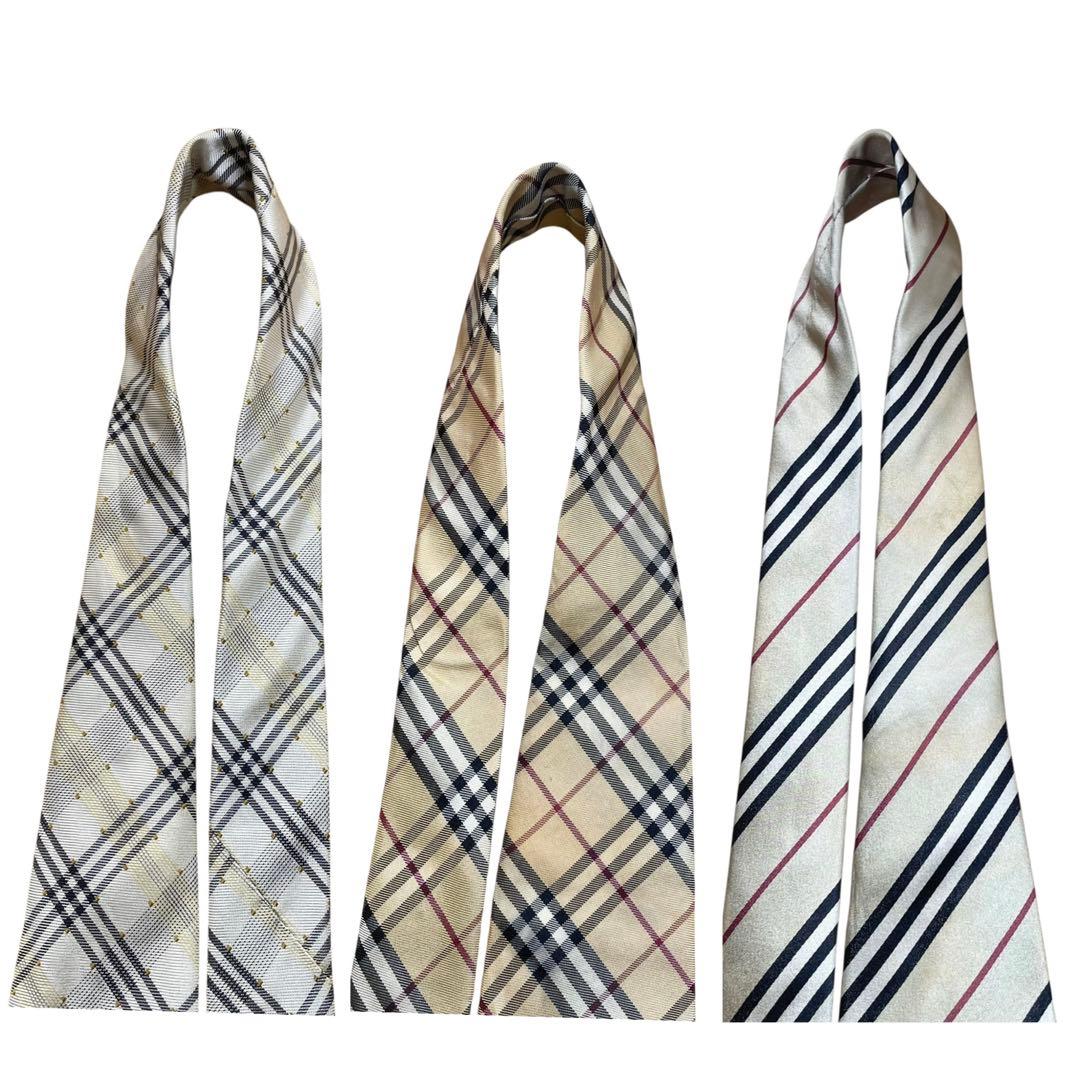 希少　BURBERRY LONDON ネクタイ シルク ノバチェック　３本セット