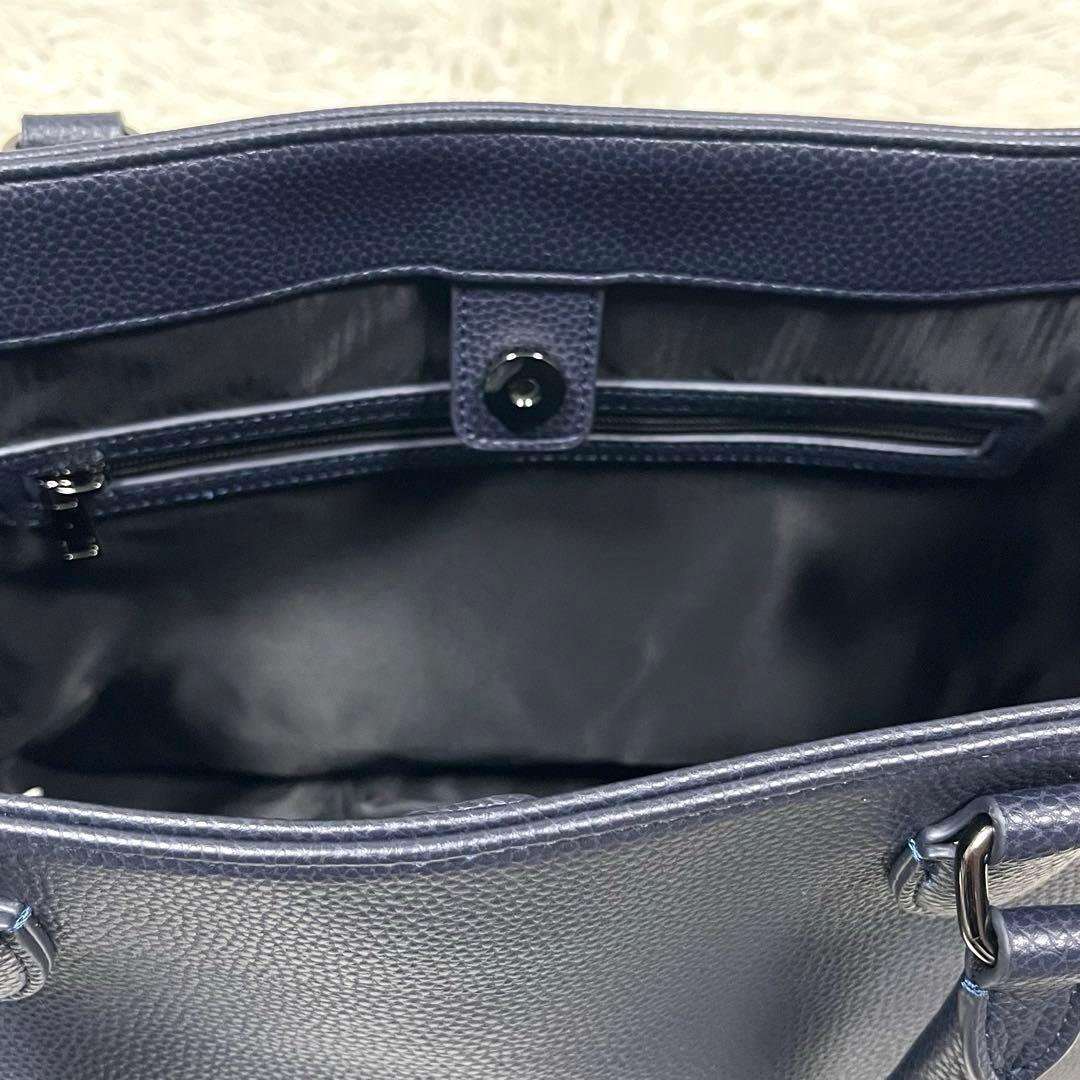 極美品✨ABAHOUSE for ANA シボレザートートバッグ ポーチ付A4可